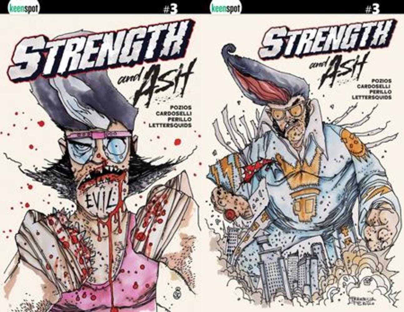 Strength & Ash #3 Cover D Stefano Cardoselli & Francesca Perillo Holofoil Flip Variant