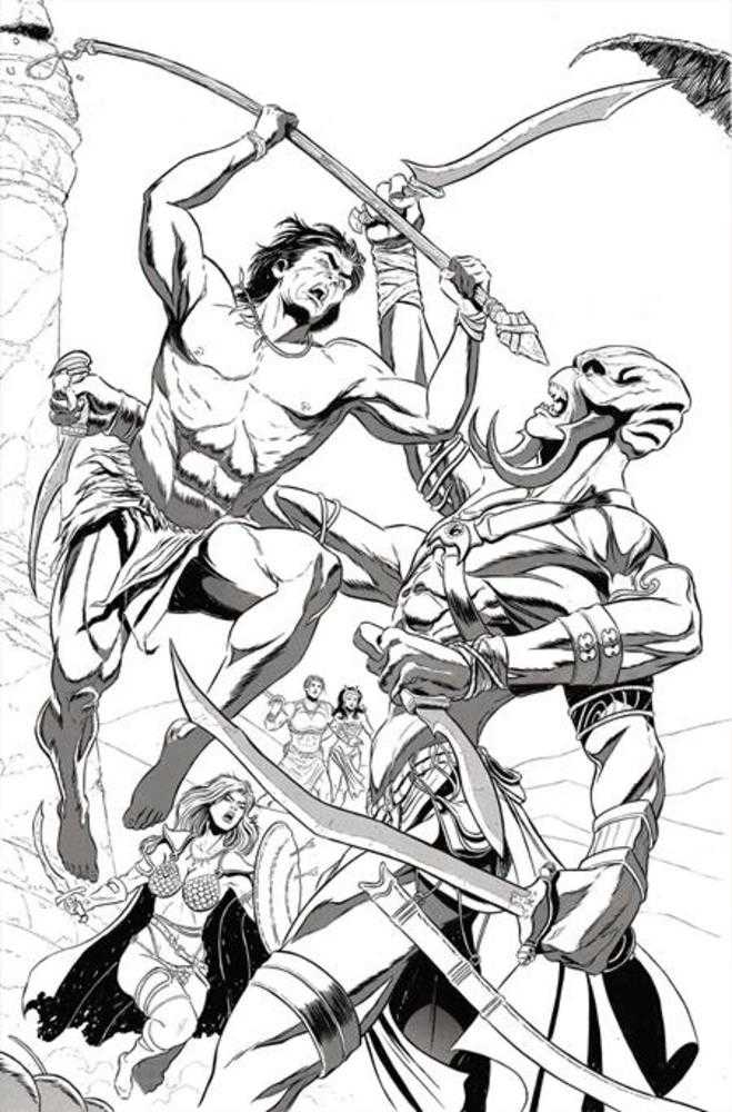 Altered States Warlords #3 Cover L Inc 1:7 Mariano Benitez Chapo Line Art Full Art Variant
