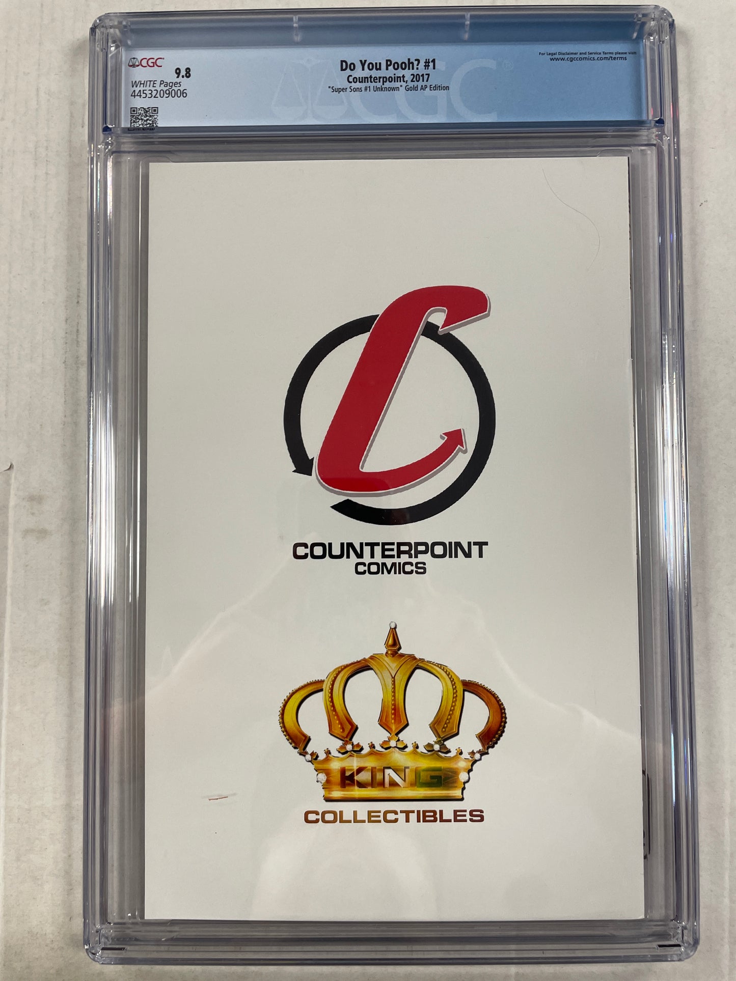 DO YOU POOH? #1 CGC 9.8 (2017,  GOLD ARTIST PROOF #4