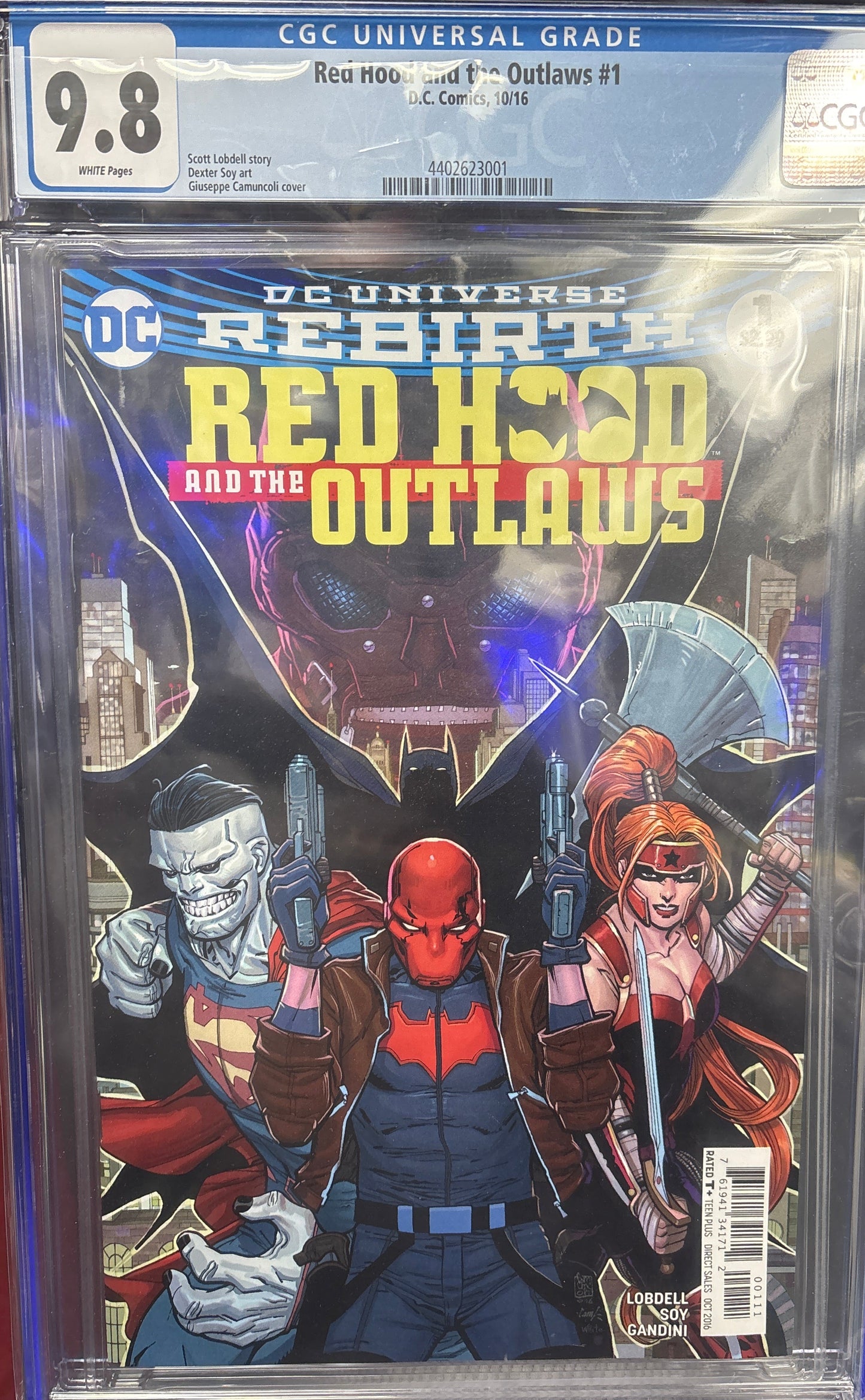 CGC UNIVERSAL GRADE 9.8 DC COMICS RED HOOD AND THE OUTLAWS #1