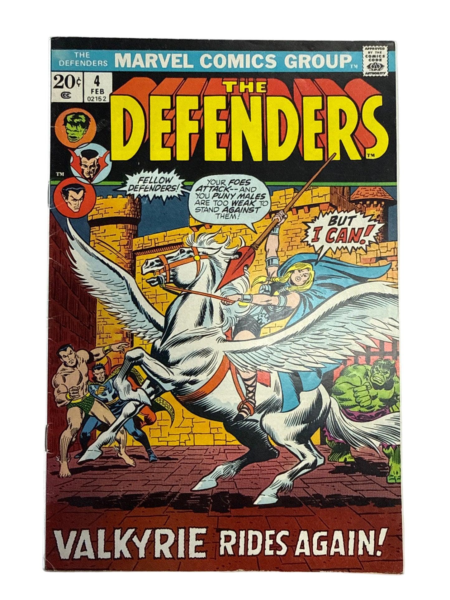 MARVEL COMICS THE DEFENDERS #4 FIRST VALKRYIE