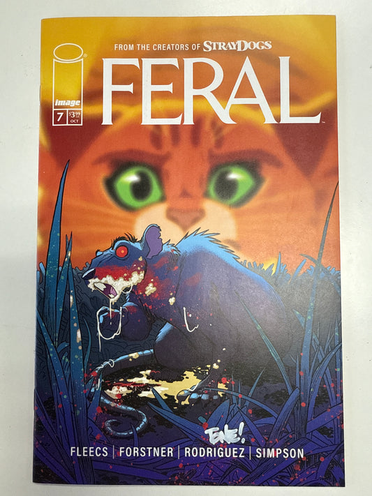 IMAGE COMICS FERAL #7 FIRST PRINT SIGNED BY TONE RODRIGUEZ