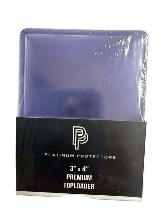 PLATINUM PROTECTOR TOP LOADER 3x4 IN 25 pack