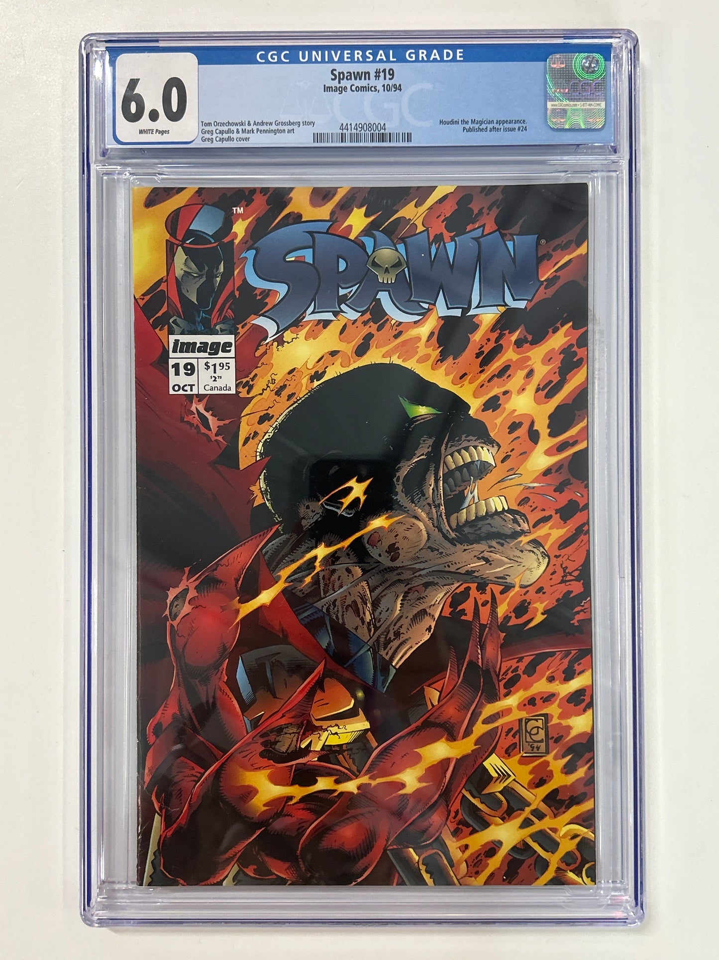 IMAGE COMICS SPAWN #19 CGC 6.0