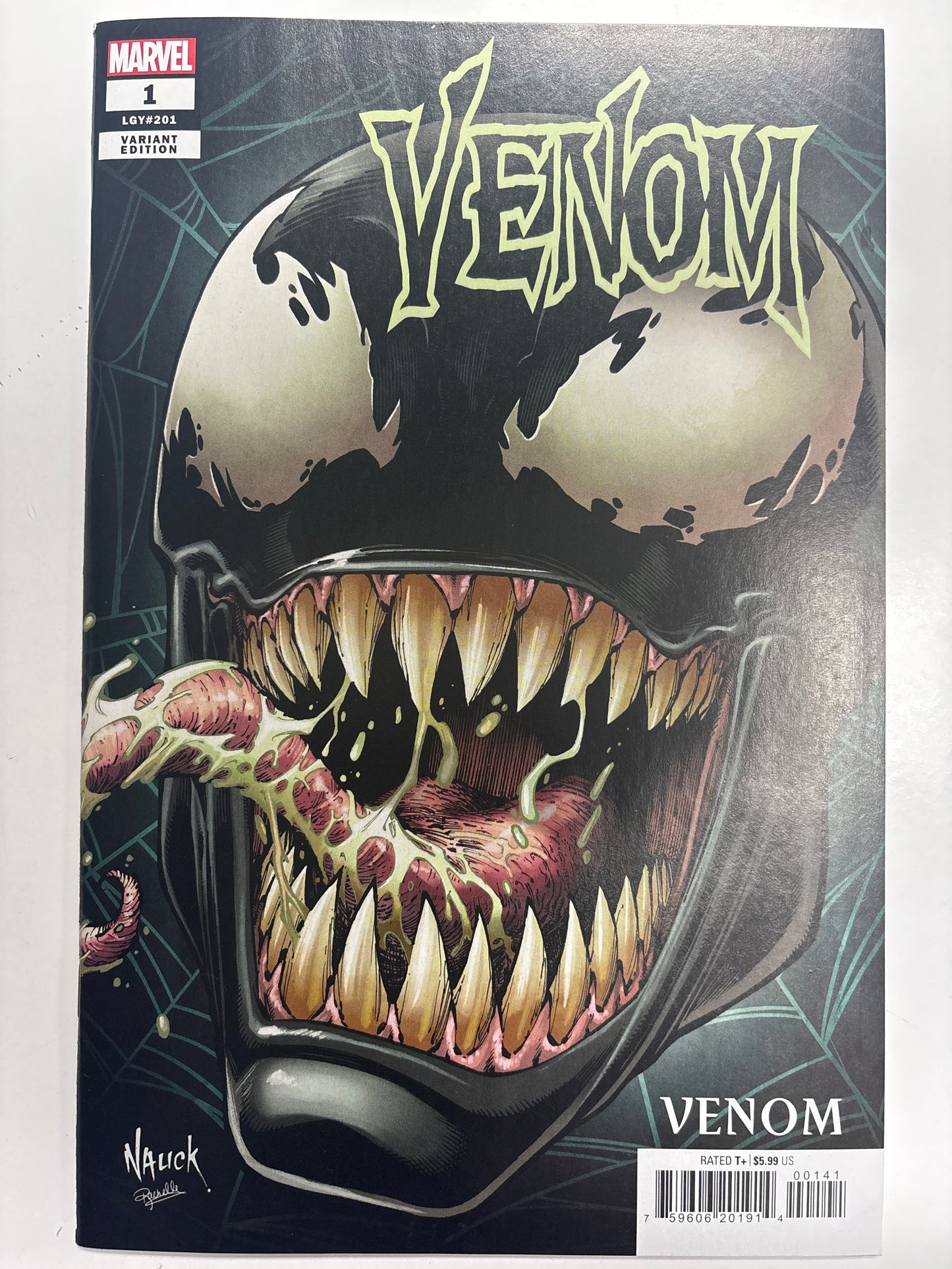 MARVEL VENOM #1 TODD NAUCK HEADSHOT COVER