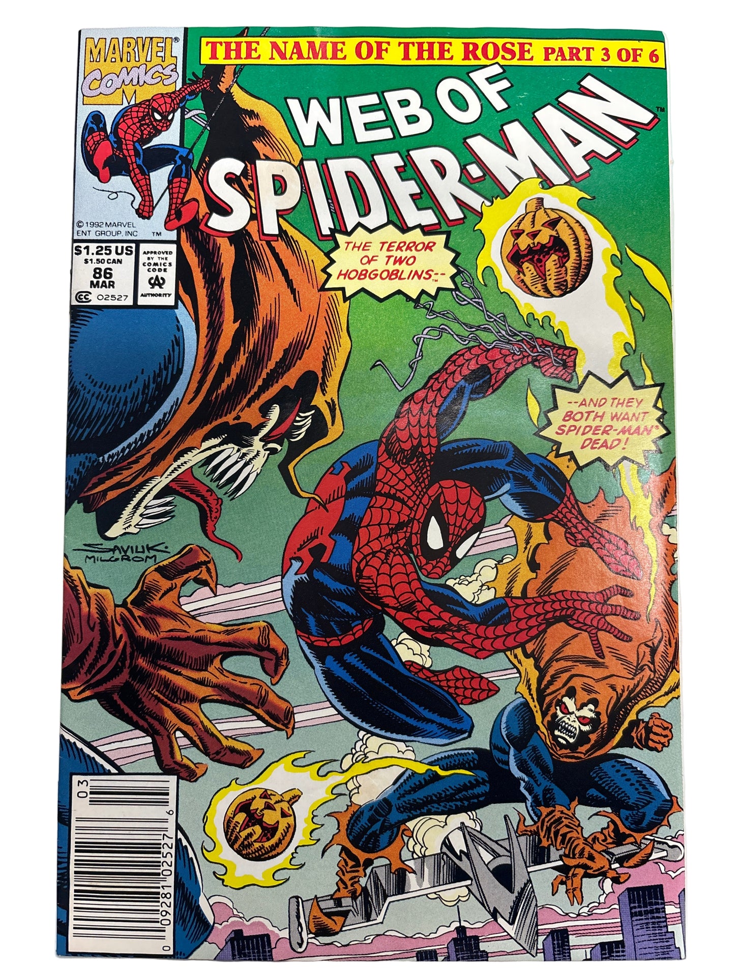 MARVEL COMICS WEB OF SPIDER-MAN #86