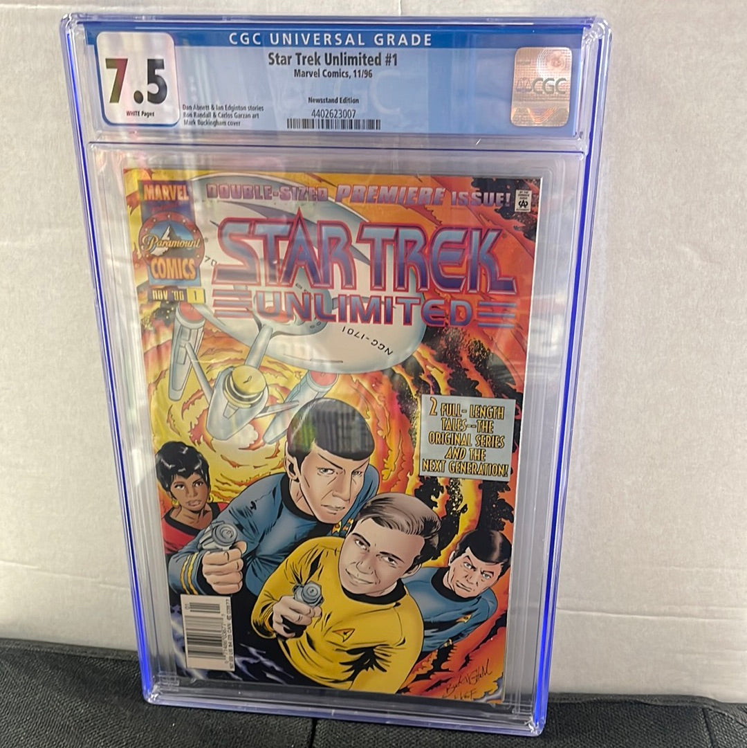 MARVEL COMICS STAR TREK UNLIMITED #1 CGC 7.5