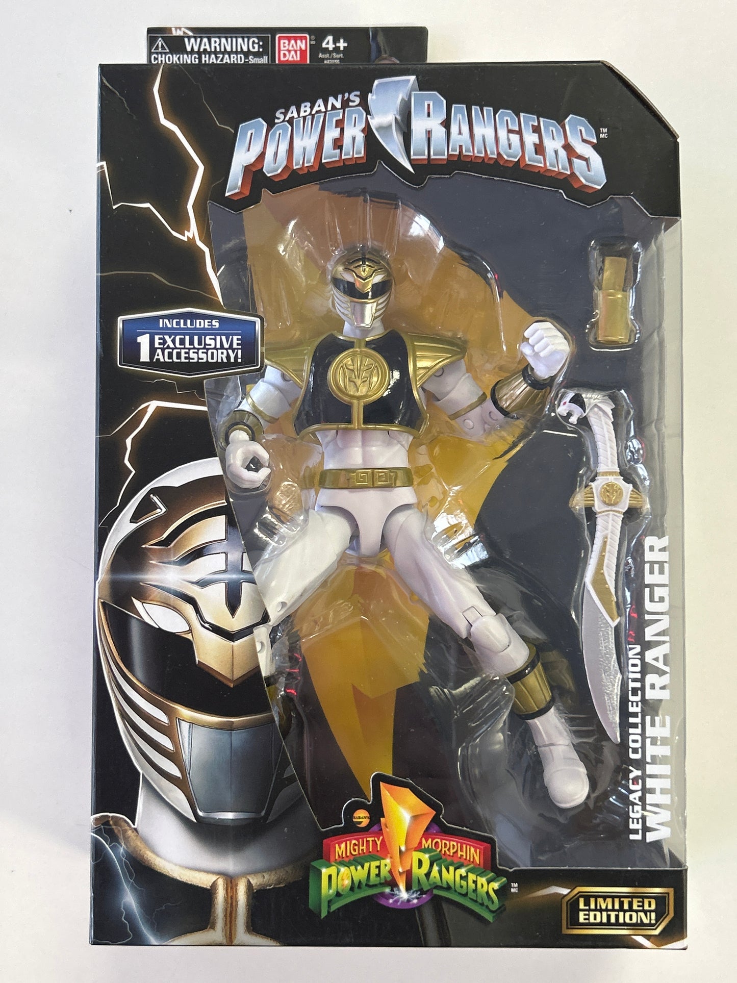 BANDAI POWER RANGERS LEGACY COLLECTION WHITE RANGER LIMITED EDITION (2018)