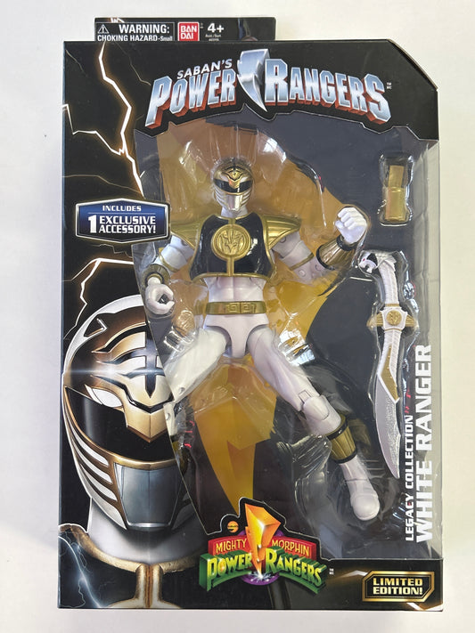 BANDAI POWER RANGERS LEGACY COLLECTION WHITE RANGER LIMITED EDITION (2018)