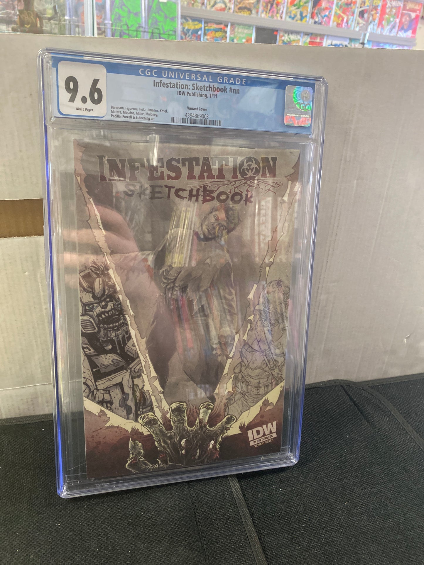 IDW PUBLISHING INFESTATION: SKETCHBOOK CGC 9.6 (2011, RETAIL INCENTIVE VARIANT)