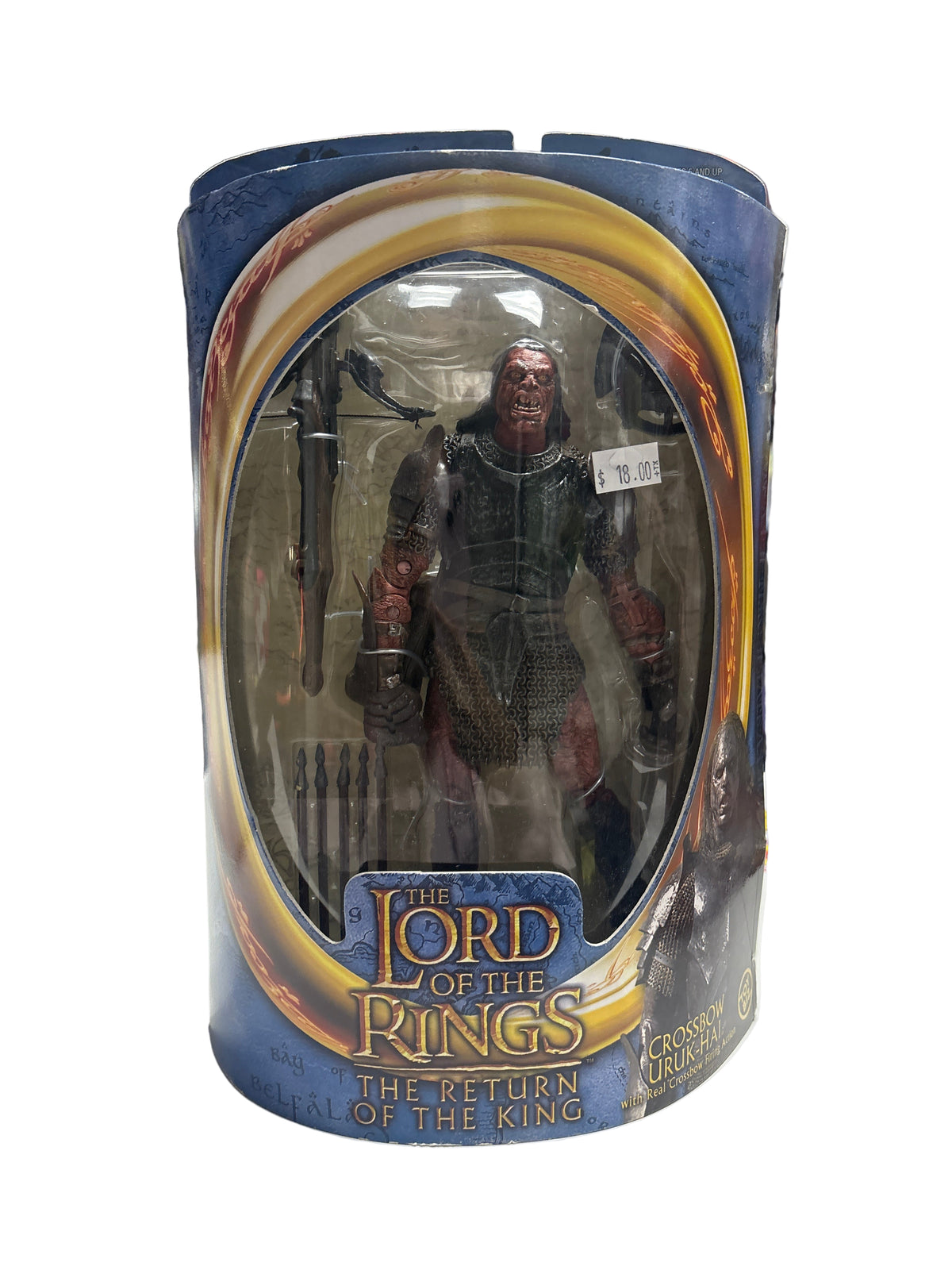 THE LORD OF THE RINGS THE RETURN OF THE KING CROSSBOW URUK-HAI ACTION FIGURE TOY BIZ