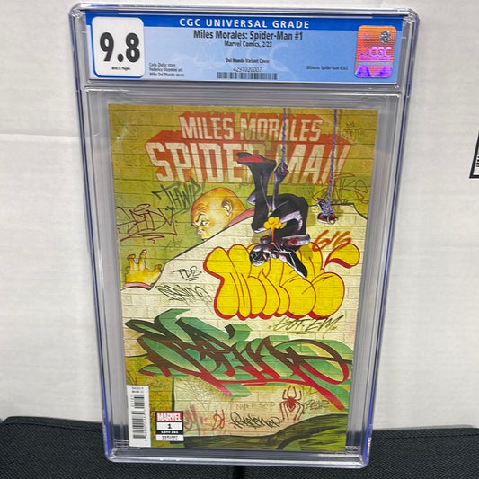 MARVEL COMICS MILES MORALES: SPIDER-MAN #1 CGC 9.8 DEL MUNDO VARIANT COVER