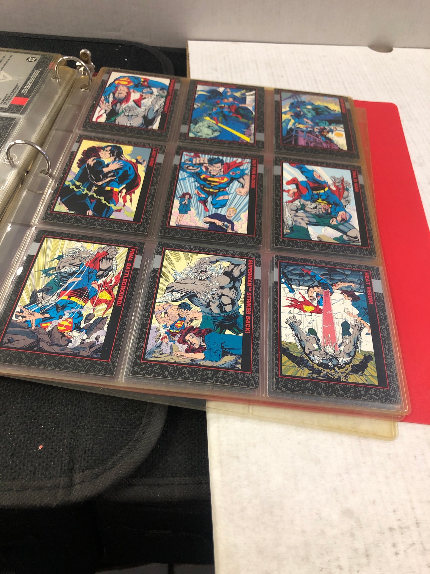 DC DEATH OF SUPERMAN TRADING CARD SET 1-90