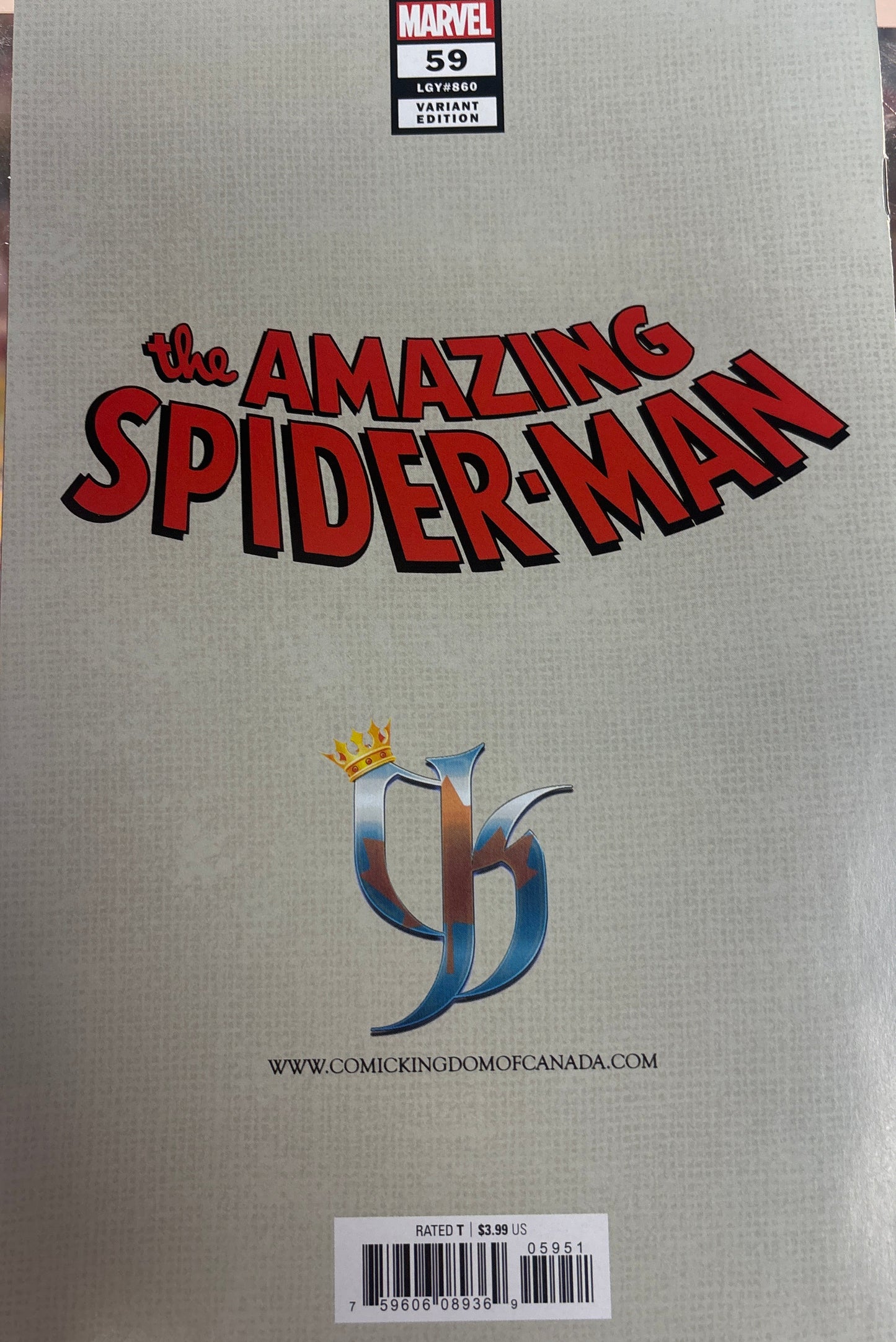 MARVEL THE AMAZING SPIDER-MAN #59 VARIANT EDITION