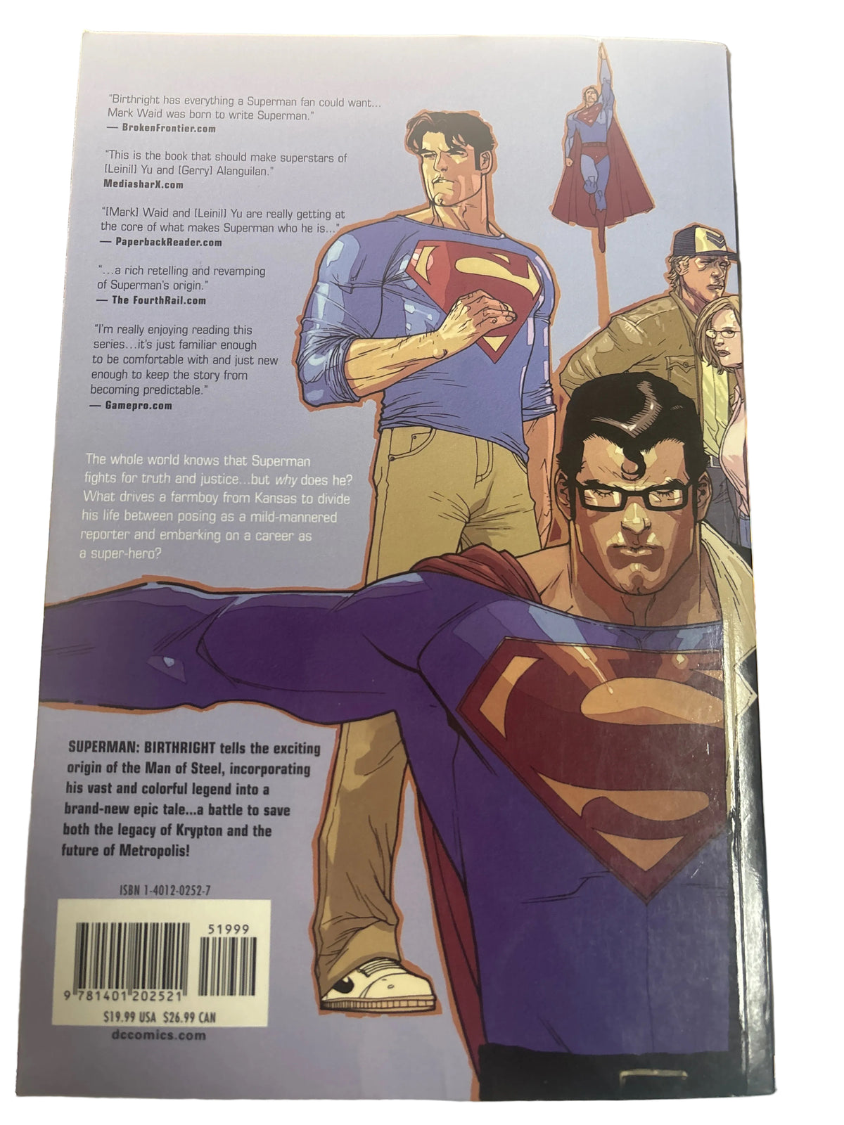 DC SUPERMAN BIRTHRIGHT THE ORGIN OF THE MAN OF STEEL SOFTCOVER