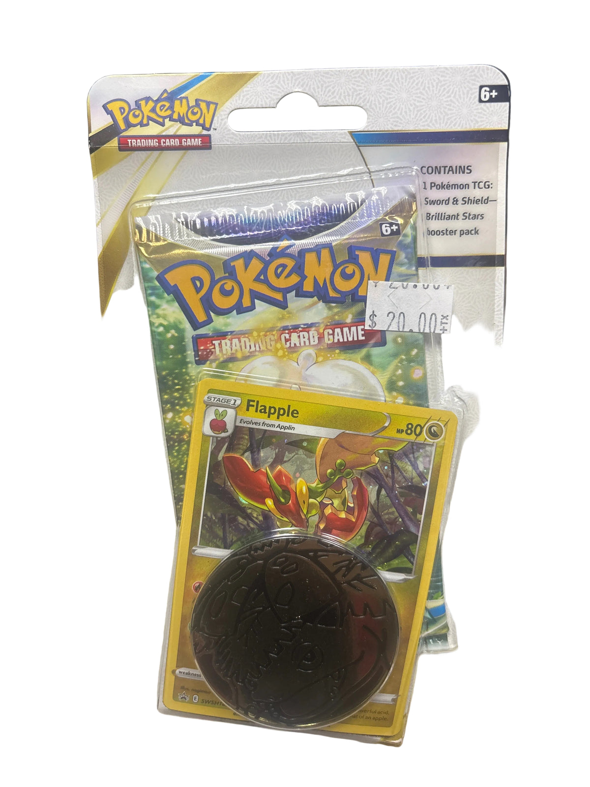 POKEMON SWORD & SHEILD BRILLIANT STARS BOOSTER PACK FLAPPLE