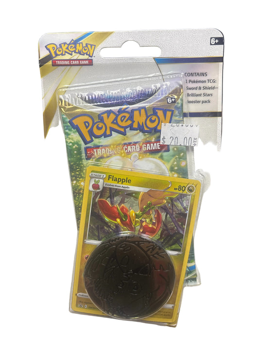 POKEMON SWORD & SHEILD BRILLIANT STARS BOOSTER PACK FLAPPLE