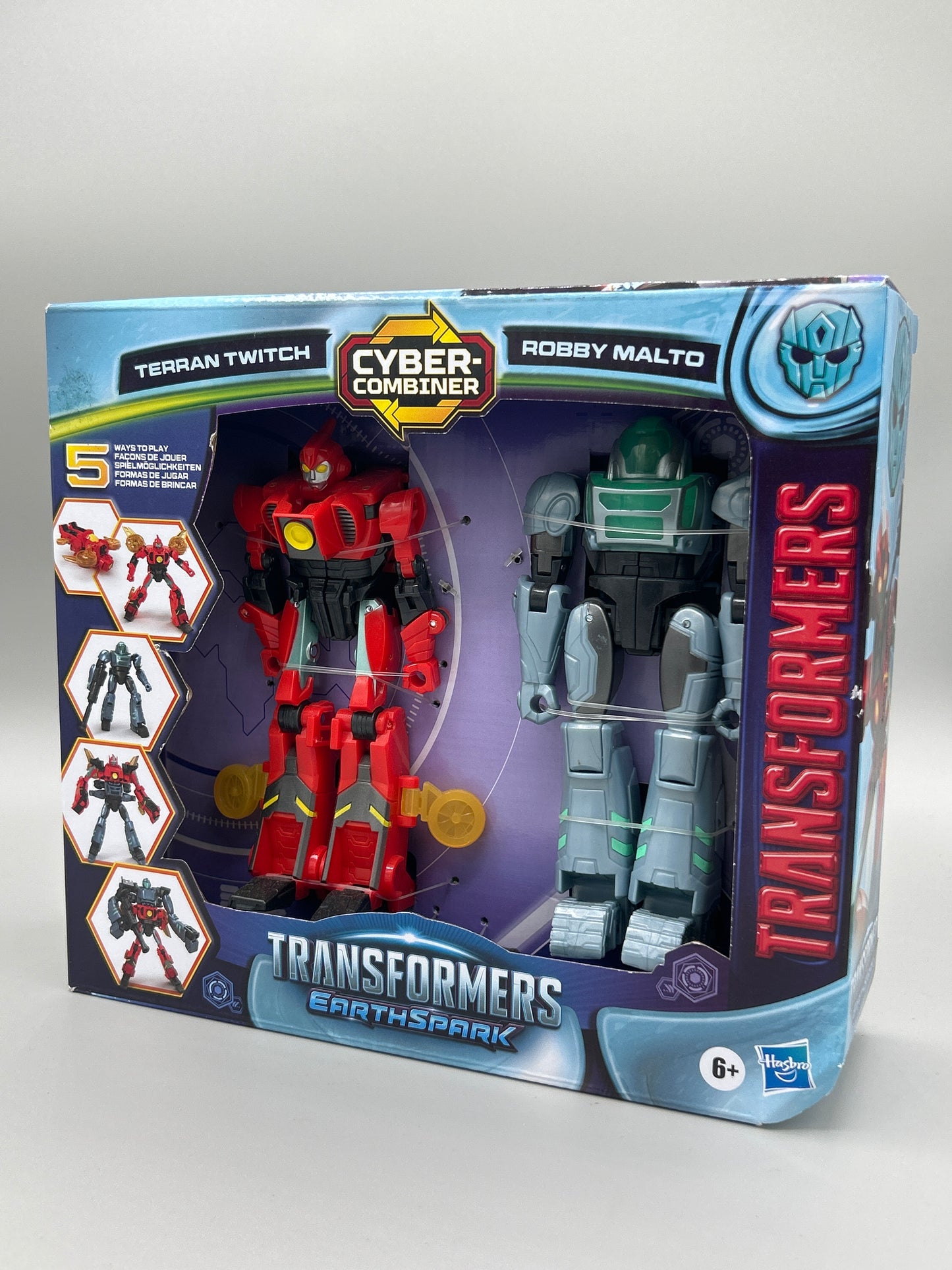 HASBRO TRANSFORMERS CYBER-COMBINER TERRAN TWITCH AND ROBBY MALTO NEW IN BOX NEAR MINT