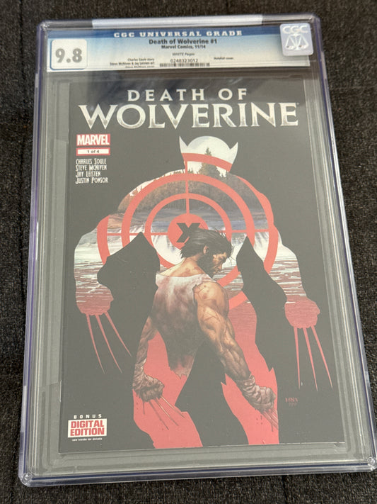 MARVEL COMICS DEATH OF WOLVERINE #1 CGC 9.8