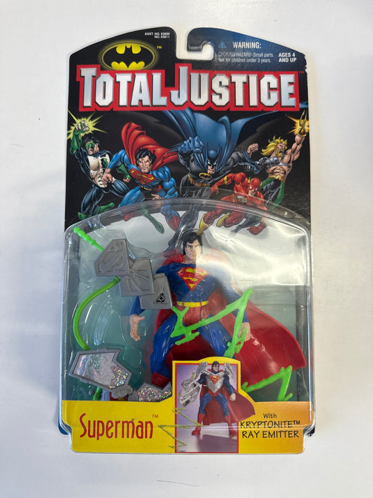 TOTAL JUSTICE SUPERMAN with KRYPTONITE EMITTER ACTION FIGURE