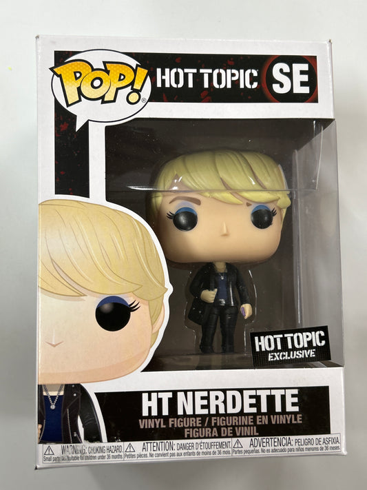 FUNKO POP HOT TOPIC HT NERDETTE GREAT CONDITION