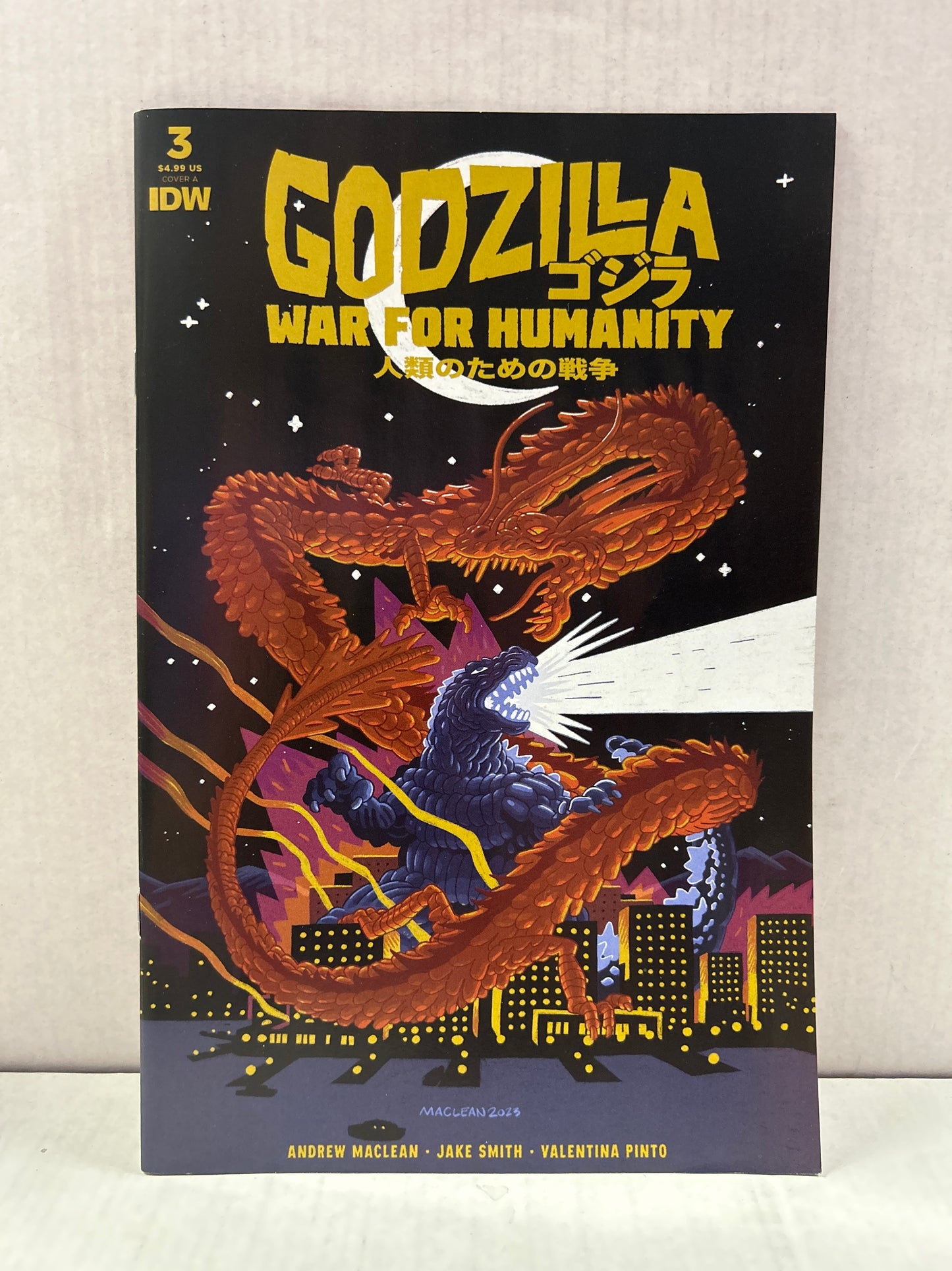 IDW GODZILLA WAR FOR HUMANITY #3 COVER A