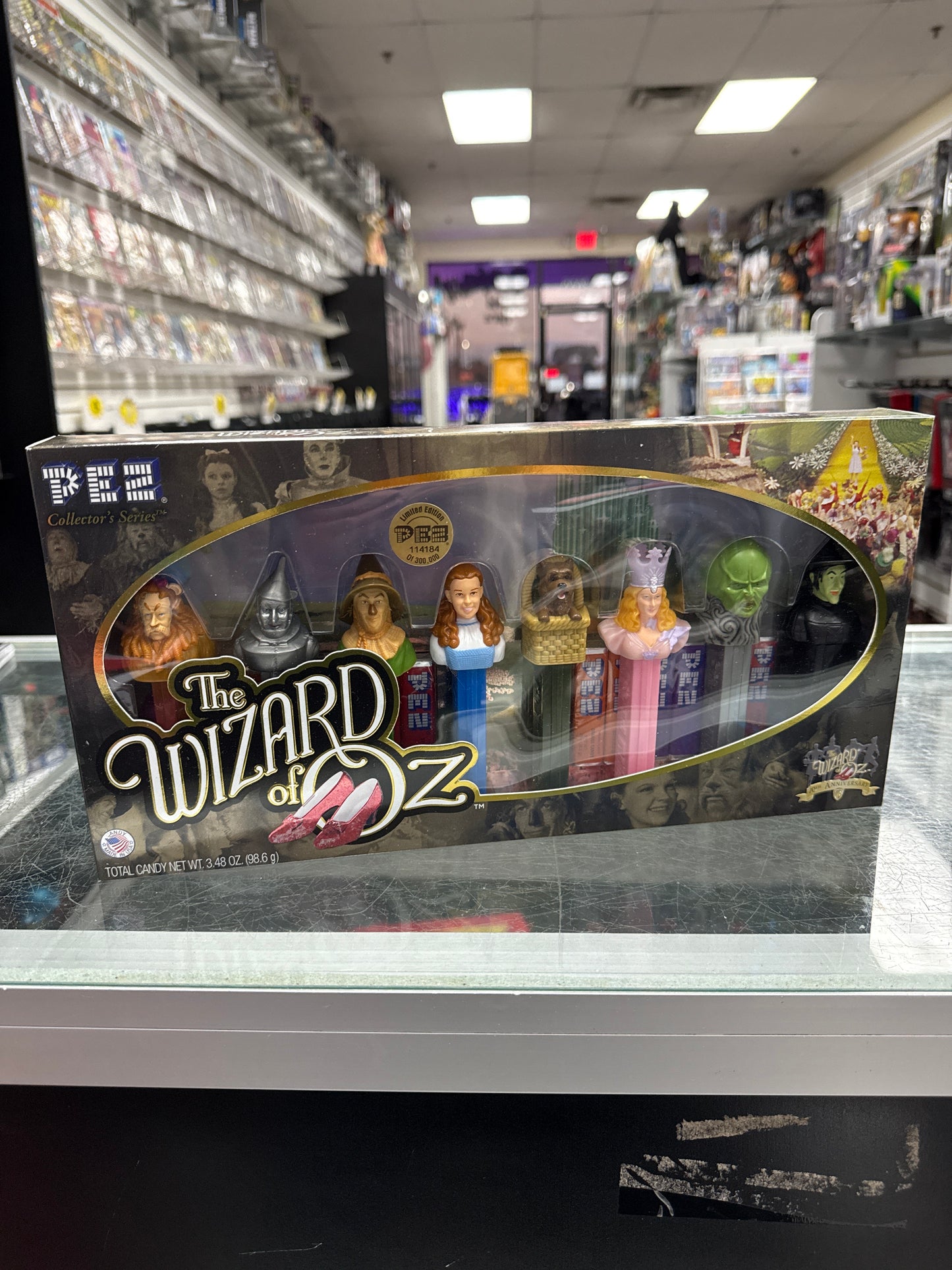 PEZ COLLECTORS SERIES THE WIZARD OF OZ 70th ANNIVERSARY SET OF 8 DISPENSERS