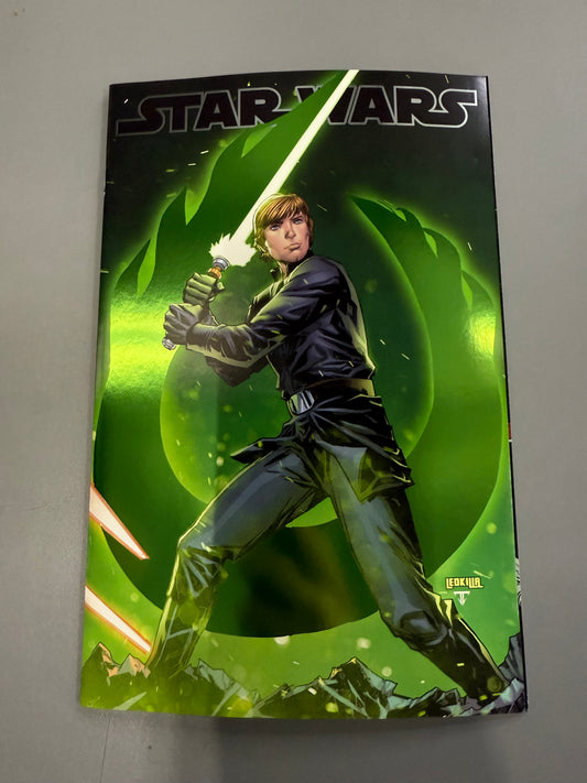 Marvel COMICS STAR WARS 1 FOIL VARIANT LEDKILLA GREEN LUKE