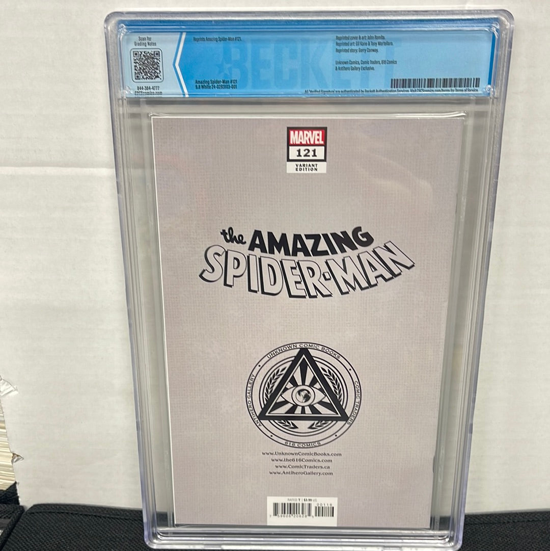 MARVEL COMICS AMAZING SPIDER-MAN #121 CGC 9.8 ILLUMINATI FOIL COVER