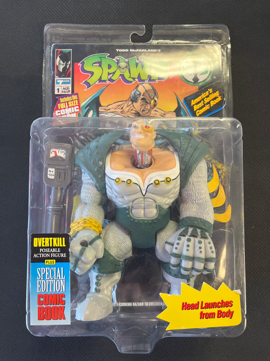 SPAWN FIGURE NIB OVERTKILL (1994, NEW & SEALED!)
