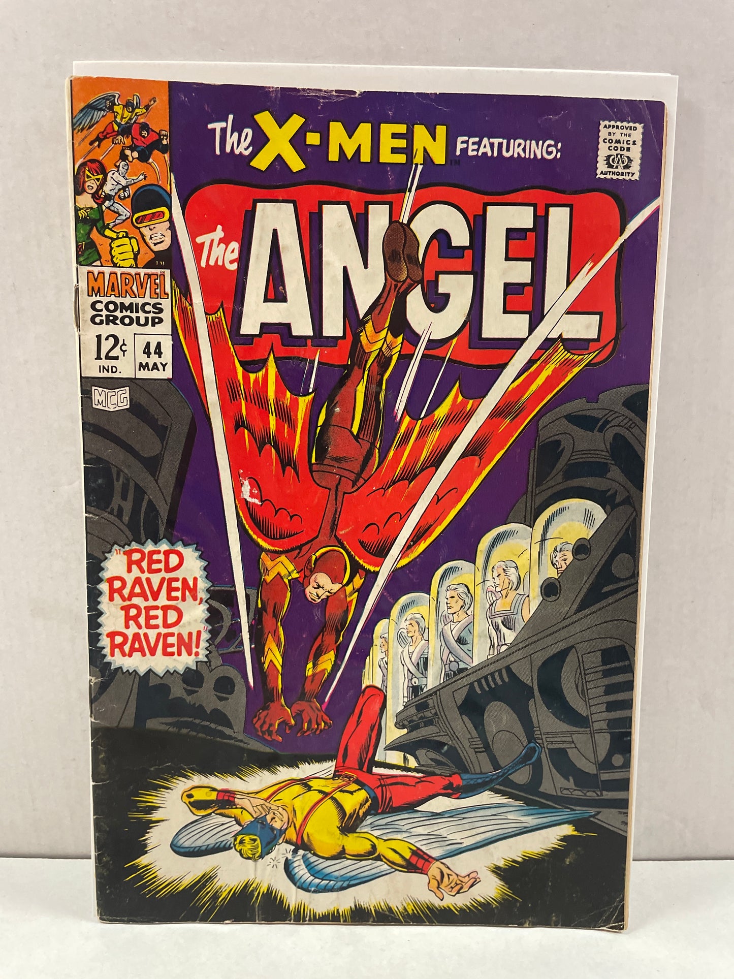 THE X-MEN #44 (1968 MARVEL SILVER AGE KEY) 1st RED RAVEN APPEARANCE!