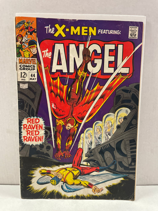 THE X-MEN #44 (1968 MARVEL SILVER AGE KEY) 1st RED RAVEN APPEARANCE!