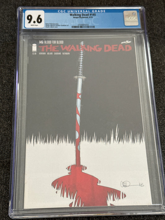 IMAGE COMICS WALKING DEAD #145 CGC 9.6