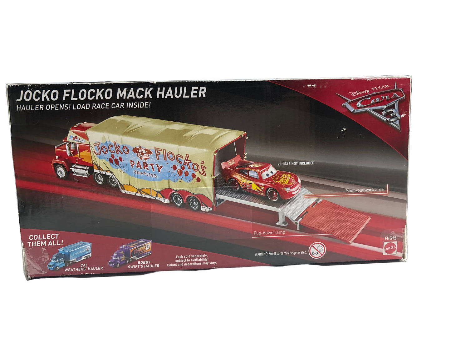 MATTEL DISNEY CARS JOCKO FLOCKO MACK HAULER