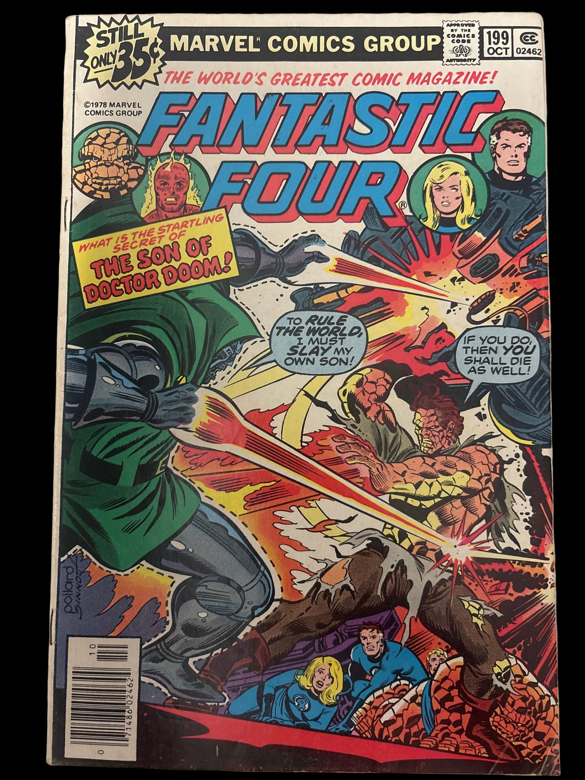 MARVEL COMICS GROUP FANTASTIC FOUR #199 NEWSSTAND