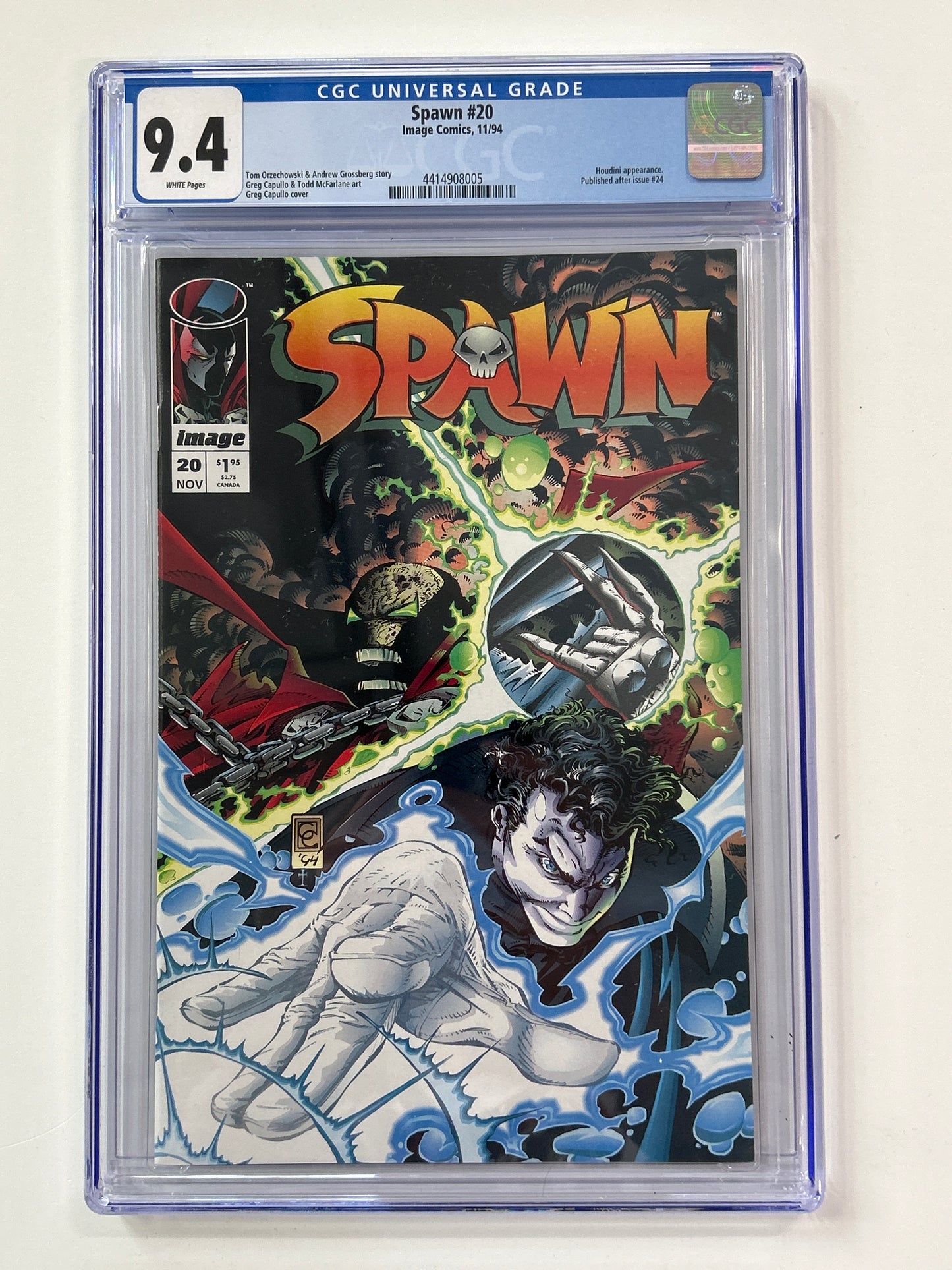 IMAGE COMICS SPAWN #20 CGC 9.4