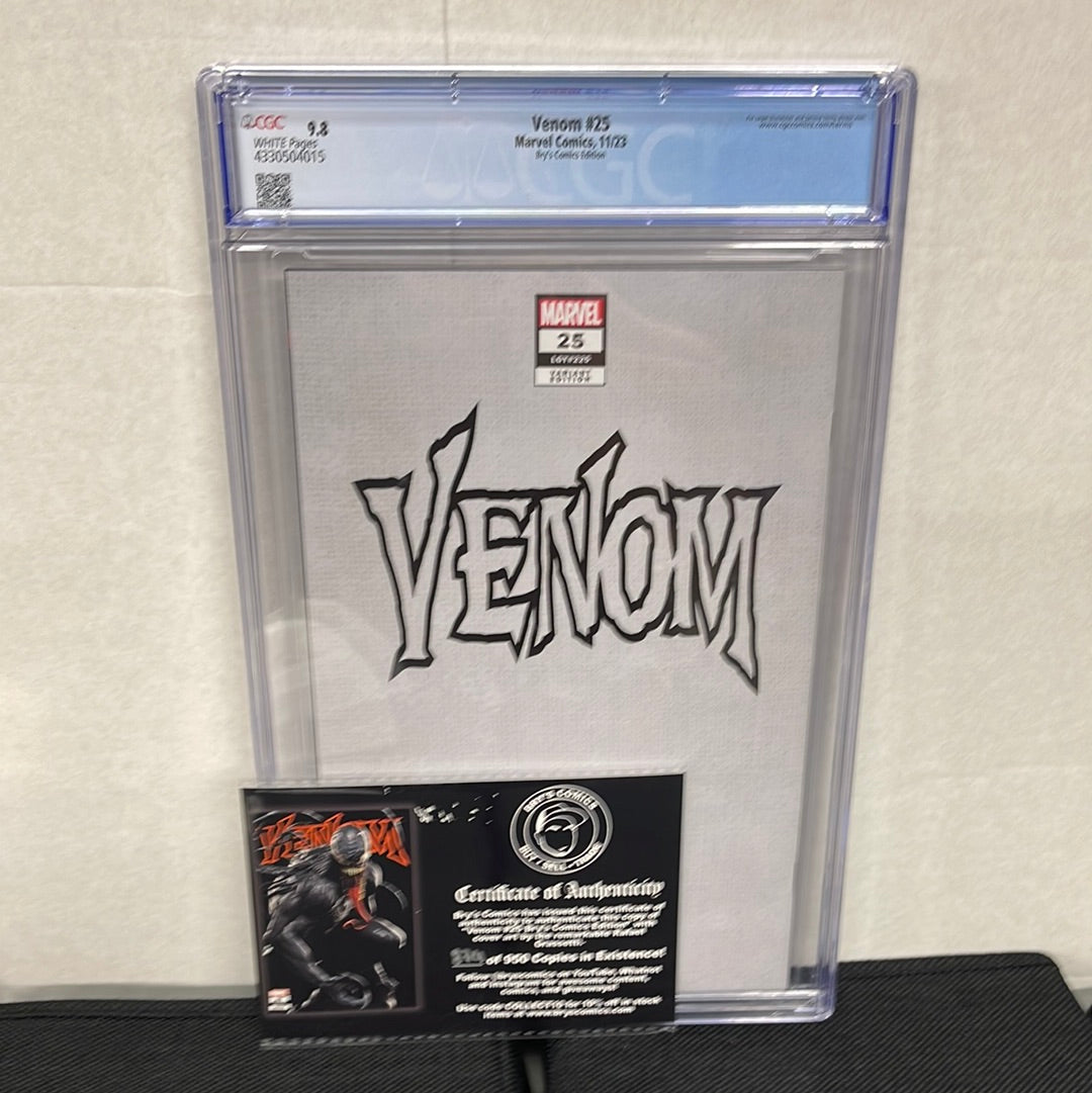 MARVEL COMICS VENOM #25 CGC 9.8 BRY’S CGC 9.8