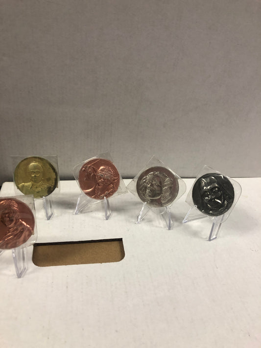 CA LOTTERY STAR WARS COINS MISSING R2D2 NORMAL NORMAL WEAR ON COINS