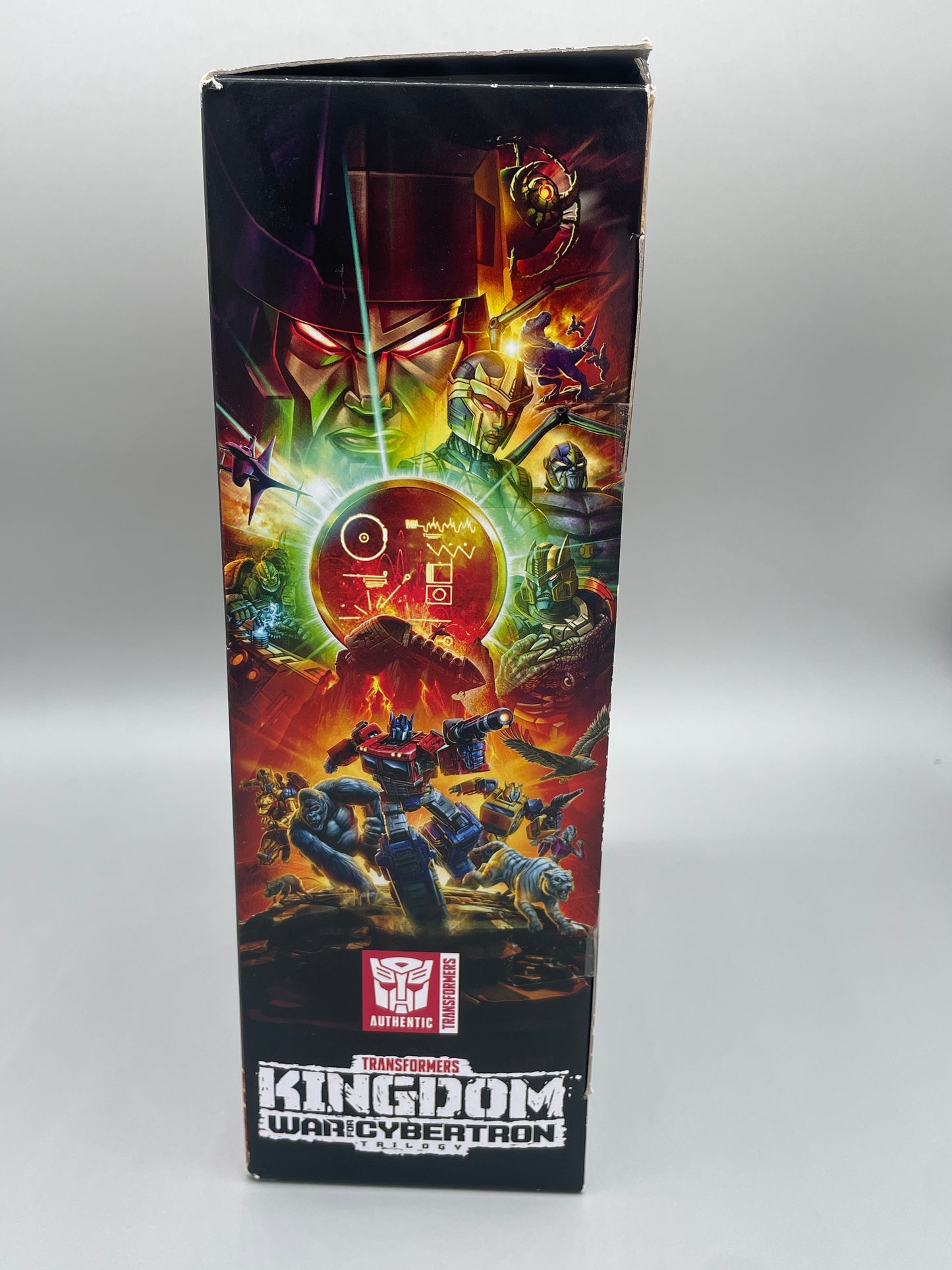 TRANSFORMERS KINGDOM - WAR FOR CYBERTRON TRILOGY OPTIMUS PRIMAL HASBRO FIGURE! CIB VERY NICE!
