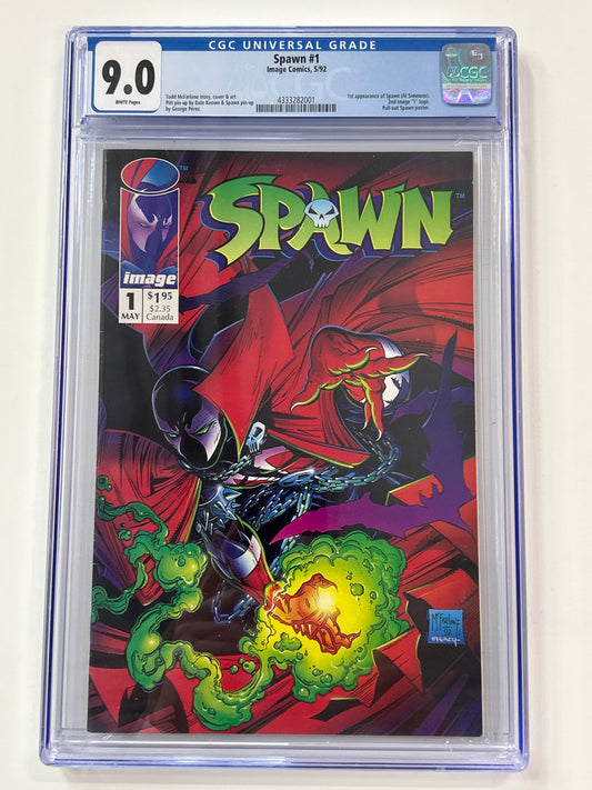 IMAGE COMICS SPAWN #1 CGC 9.0