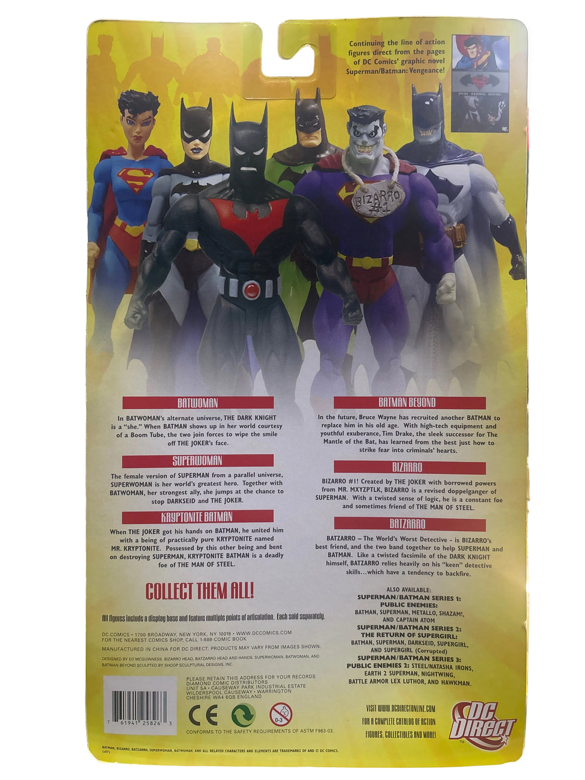 DC DIRECT SUPERMAN/BATMAN VENGEANCE ACTION FIGURES SERIES 4 BATMAN BEYOND
