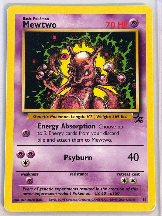 POKÉMON TCG MEWTWO BLACK STAR PROMO 14 NEAR MINT CONDITION