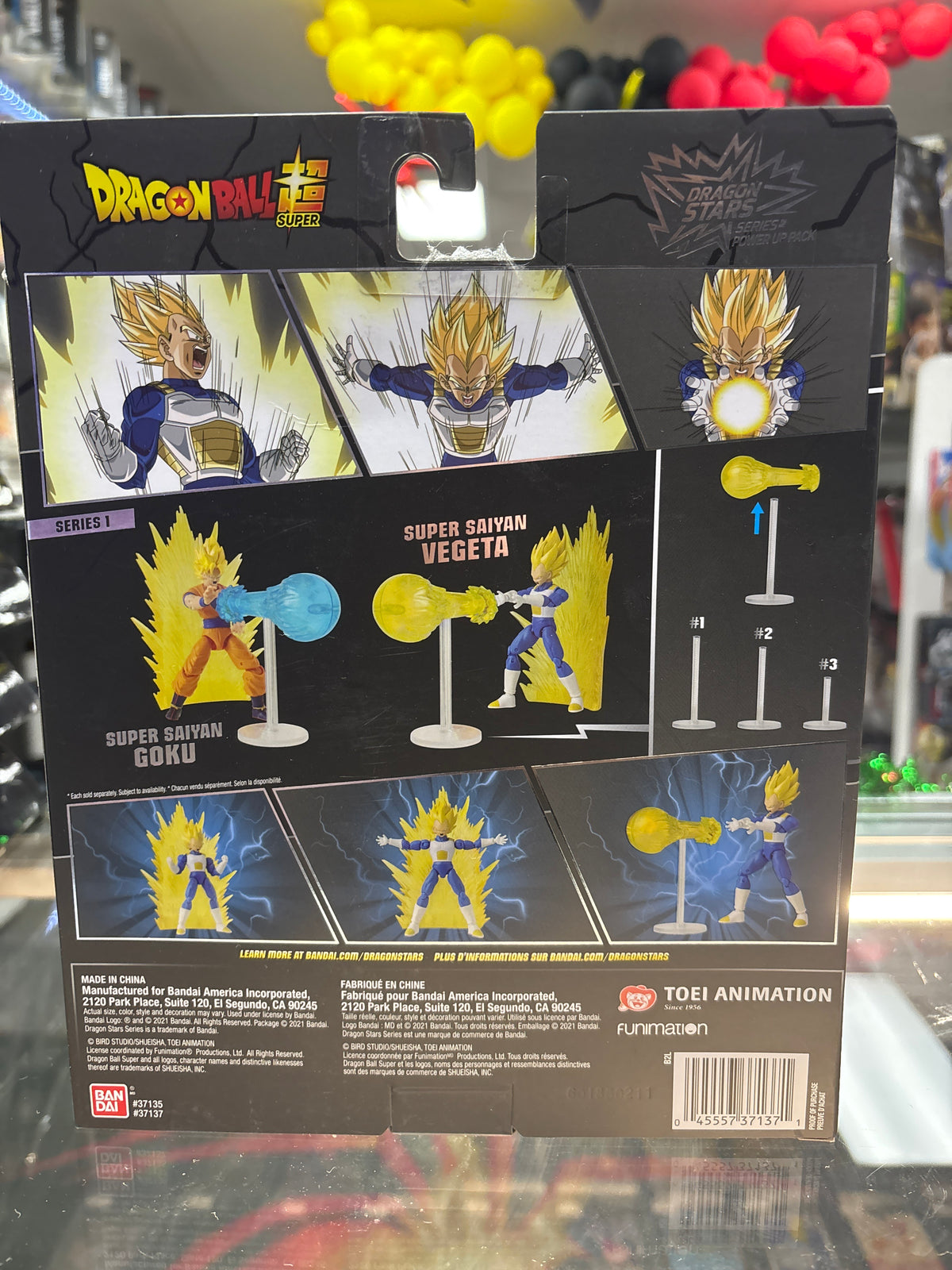 DRAGON BALL Z DRAGON STARS SERIES POWER UP PACK SUPER SAIYAN VEGETA ACTION FIGURE