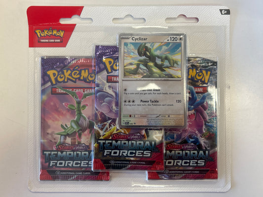 POKEMON TCG SCARLET & VIOLET TEMPORAL FORCES 3 PACK BLISTER