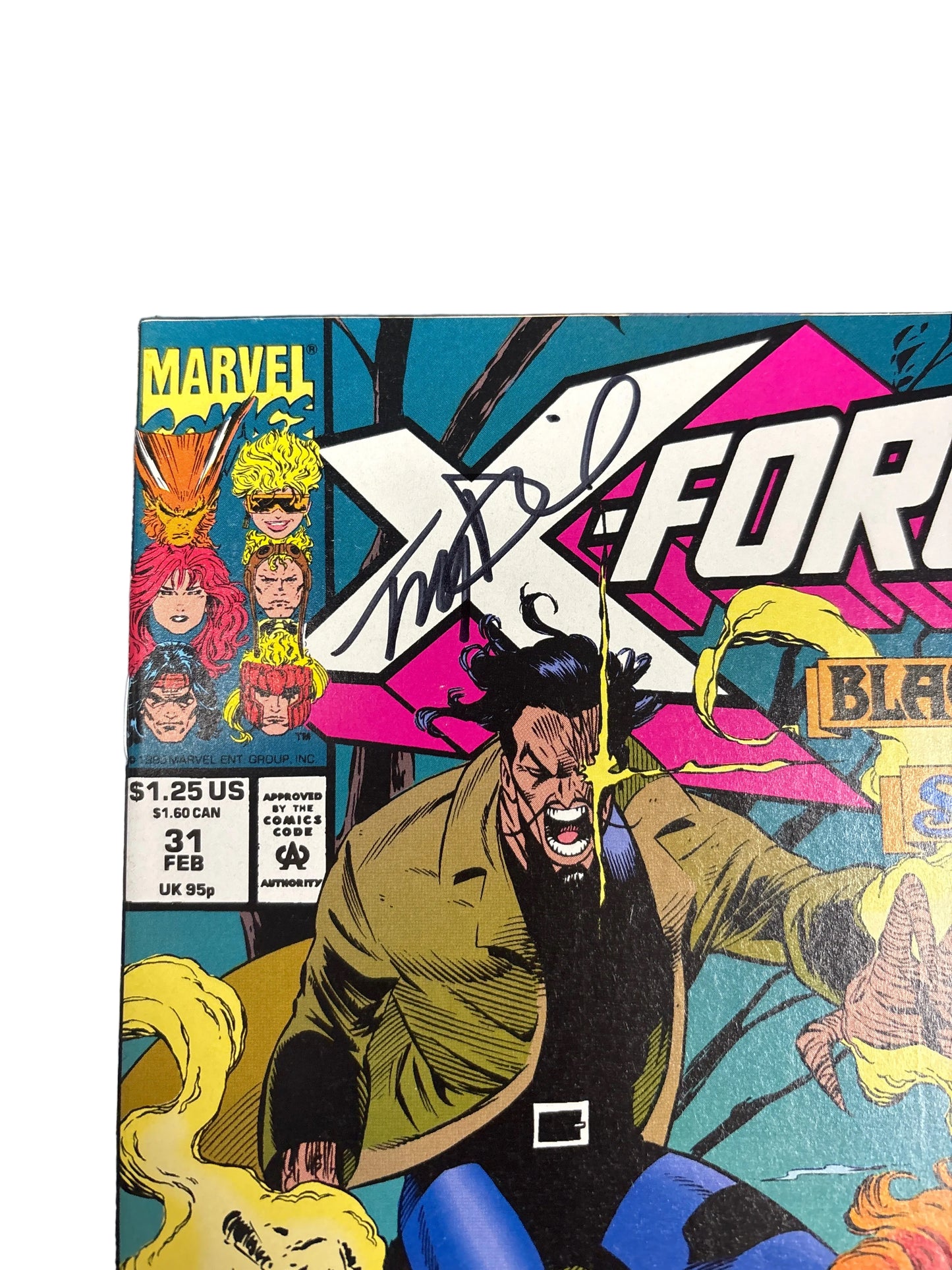 MARVEL X-FORCE #31 SIGNED BY TONY S. DANIEL WITH COA