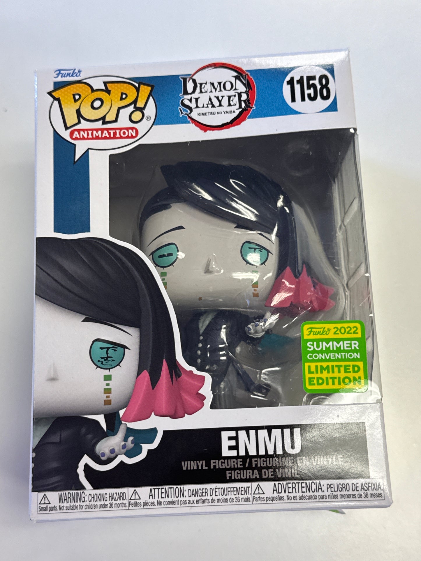 FUNKO POP ANIMATION DEMON SLAYER ENMU 2022 SUMMER CONVENTION EXCLUSIVE 1158 GOOD CONDITION IN BOX