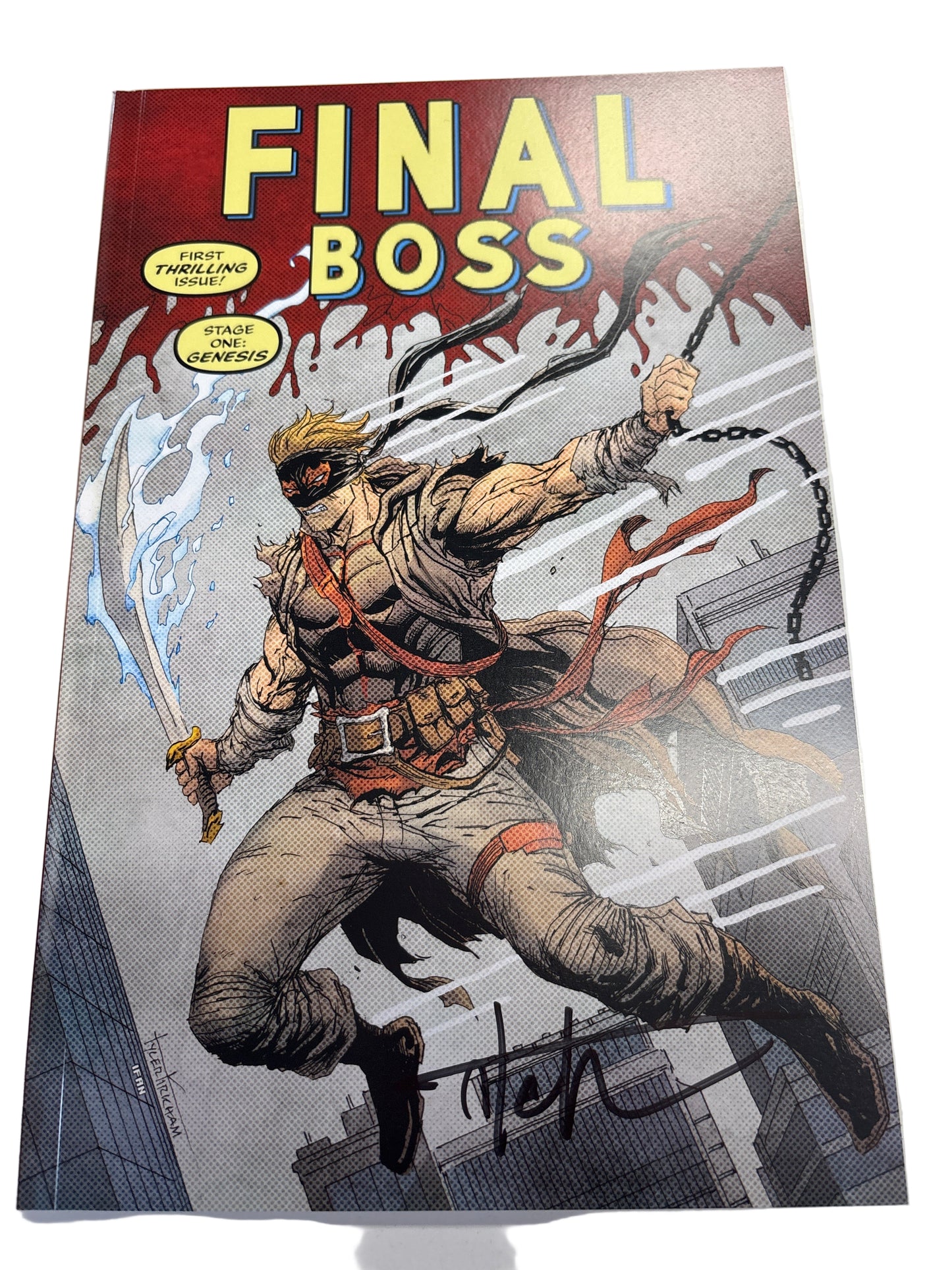 FINAL BOSS #1 SIGNED BY TYLER KIRKHAM WITH CERTIFICATE OF AUTHENTICITY