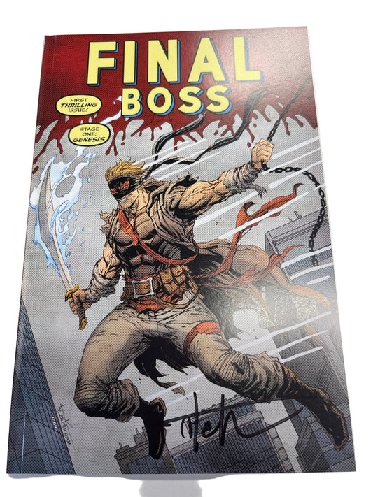 FINAL BOSS #1 SIGNED BY TYLER KIRKHAM WITH CERTIFICATE OF AUTHENTICITY