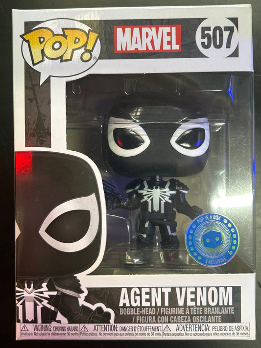 FUNKO POP MARVEL AGENT VENOM POP IN A BOX EXCLUSIVE GREAT CONDITION