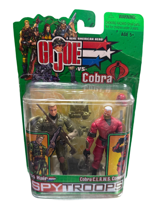 HASBRO GI JOE VS COBRA SPY TROOPS CROSS HAIR CONRA CLAWS COMMANDER